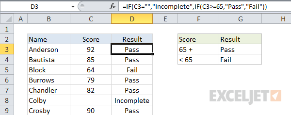 19 Tips For Nested If Formulas Exceljet 0011